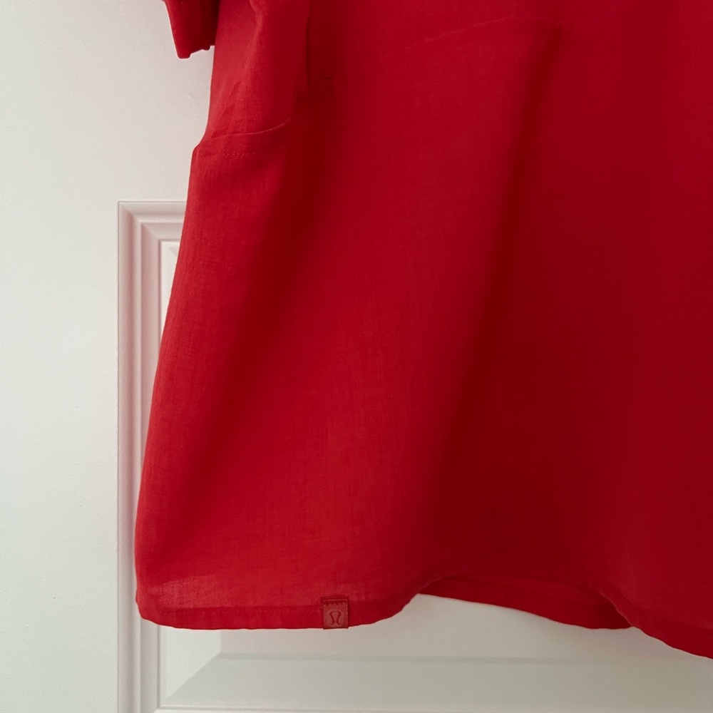 Red Lululemon Blouse - Picture 3 of 3